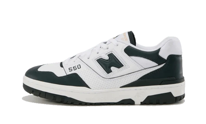 New Balance 550 White Dark Green