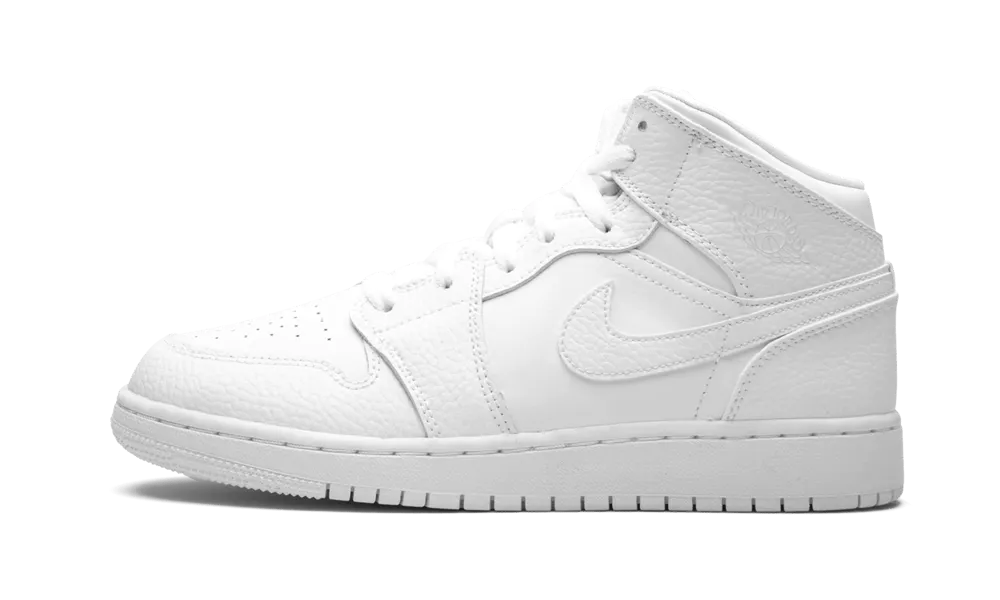 Air Jordan 1 Mid Triple White