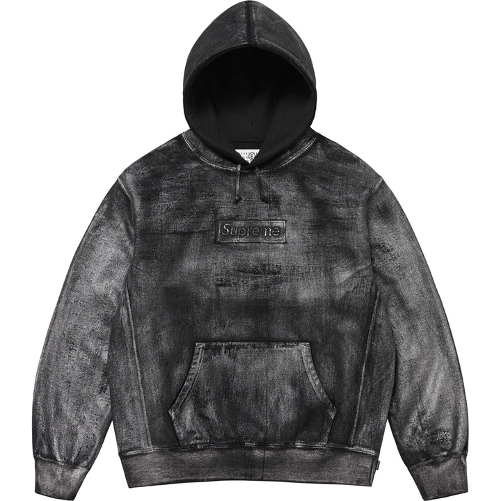 Supreme MM6 Maison Margiela Foil Box Logo Hooded Sweatshirt Black