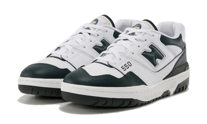 New Balance 550 White Dark Green