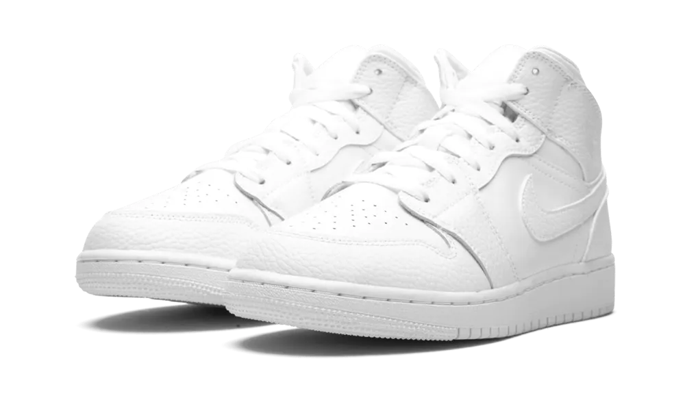 Air Jordan 1 Mid Triple White