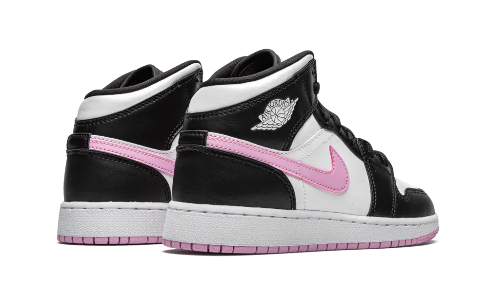 Jordan 1 Mid White Black Light Arctic Pink