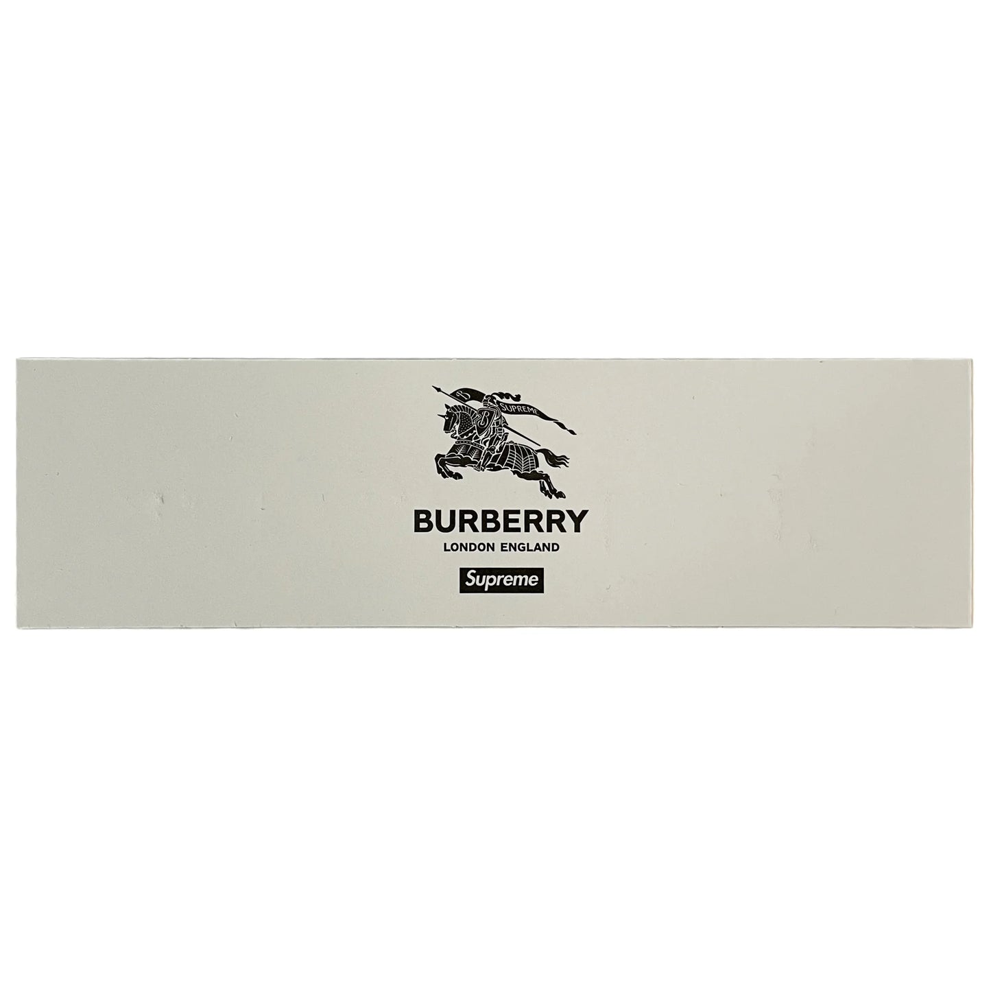 Supreme Beige Burberry Box Logo Sticker