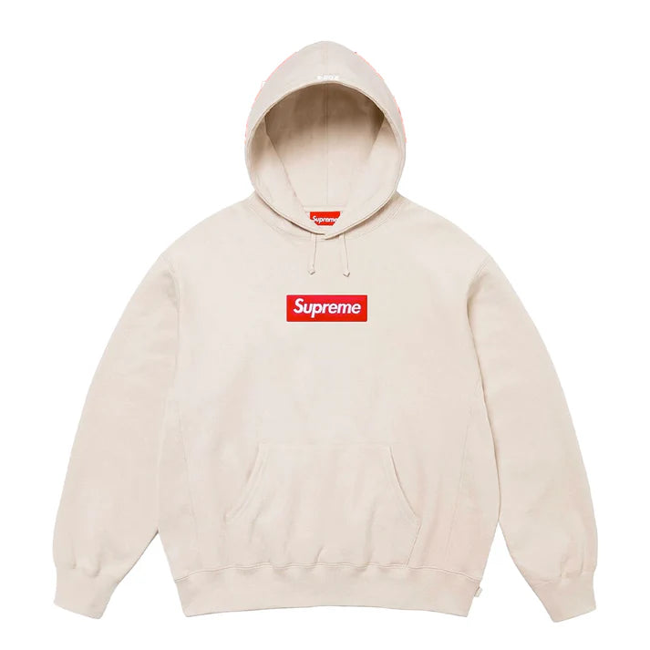 Supreme Hoodie Box Logo FW24 Cream